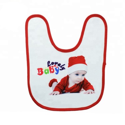 Sublimation Blank Baby Bib Handkerchief with loop For Heat Transfer Press Machine DIY Gifts