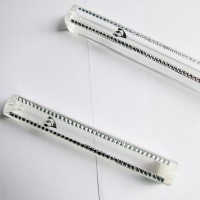 Plastic Mezuzah case with diamond