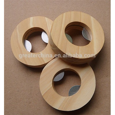 wood bottle opener /circle bottle opener/eco friendly bottle opener