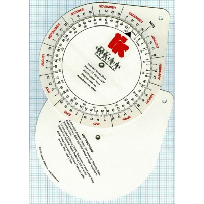 date calendar wheel charts