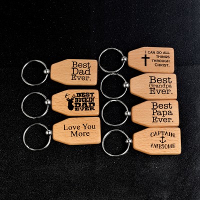 best papa wood keychain, Fathers Day for grandapa Best Papa Ever Wood Keychain Wooden Key Tag Papa Christmas Gifts