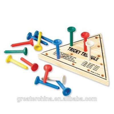 Triangle Peg Board Game