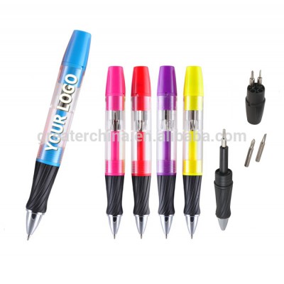 Multifunction Tool Pen With Screwdrivers And Light