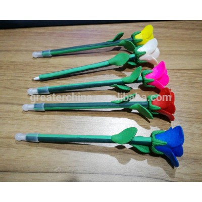 New Novelty Roses flower Ball Pen Stationery Ballpoint Pen Office school supplies fashion gifts