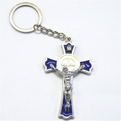 Religious crucifix keychain /Jesus Cross Religious Keychain with Crucifix